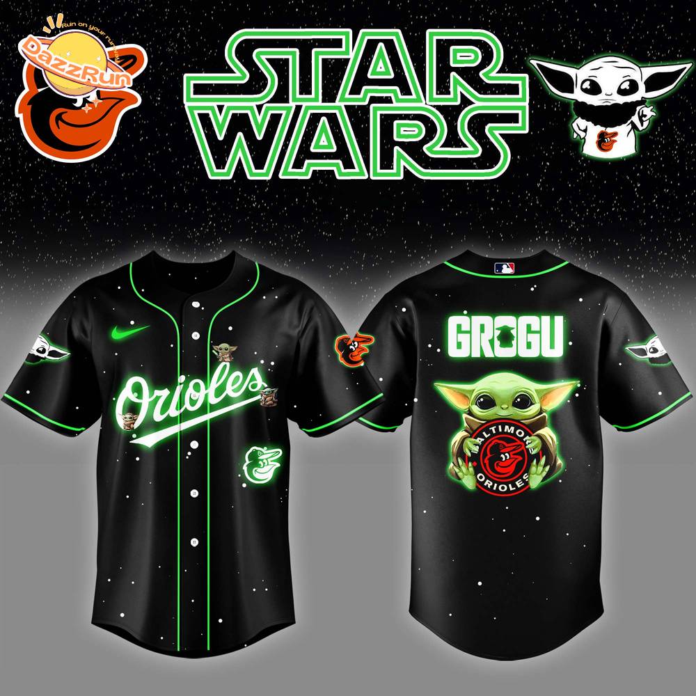 Baltimore Orioles x Stars Wars Grogu Night Baseball Jersey Editions Limited Baltimore Orioles x Stars Wars Grogu Night Baseball Jersey Editions Limited