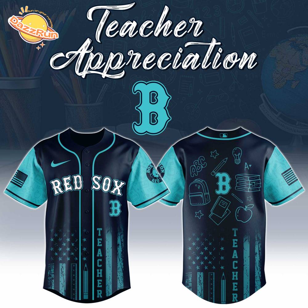 Boston Red Sox MLB x Teacher Appreciation Day Jersey Editions Limited 2025 Boston Red Sox MLB x Teacher Appreciation Day Jersey Editions Limited 2025