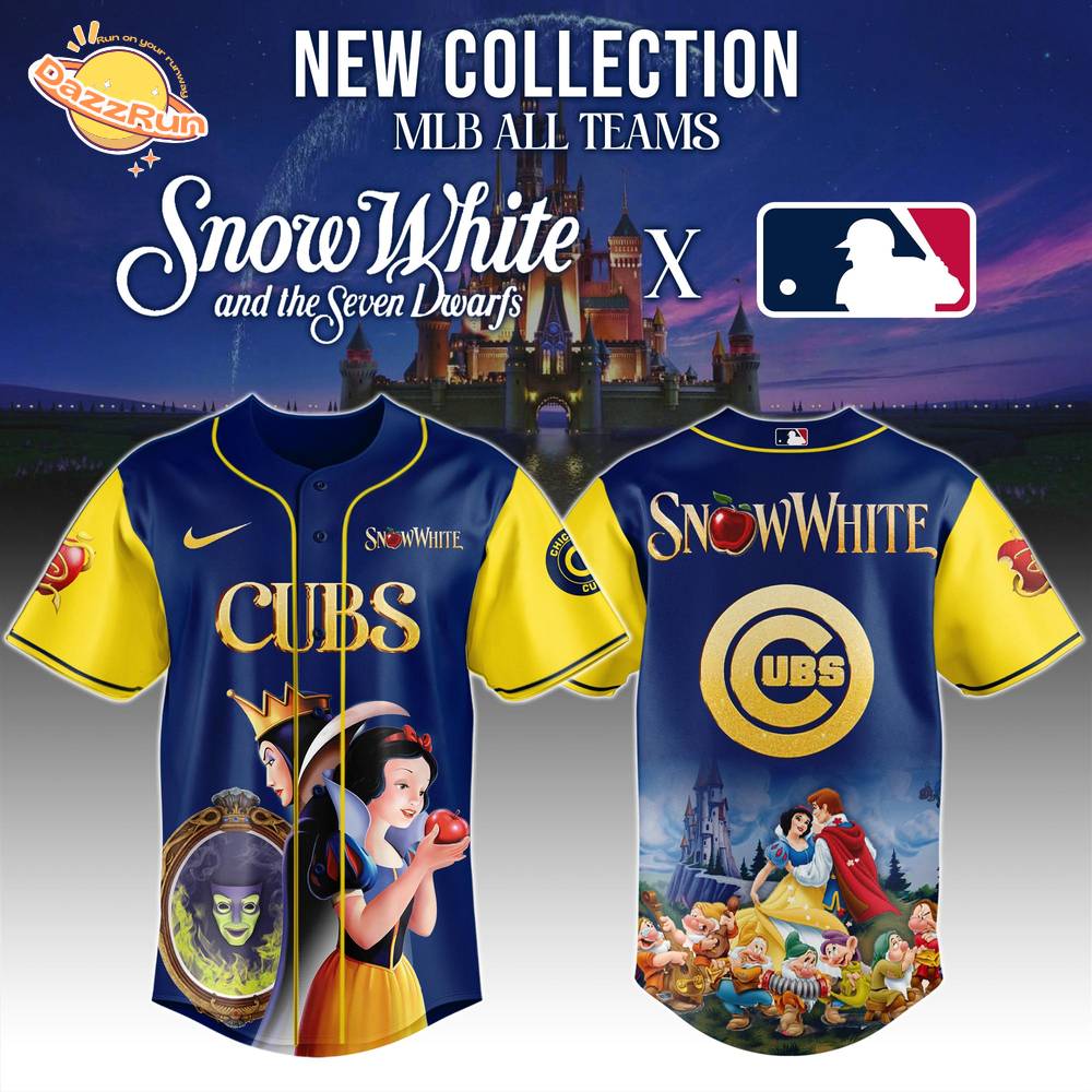 Chicago Cubs MLB x Snow White Special Edition Baseball Jersey 2025 Chicago Cubs MLB x Snow White Special Edition Baseball Jersey 2025