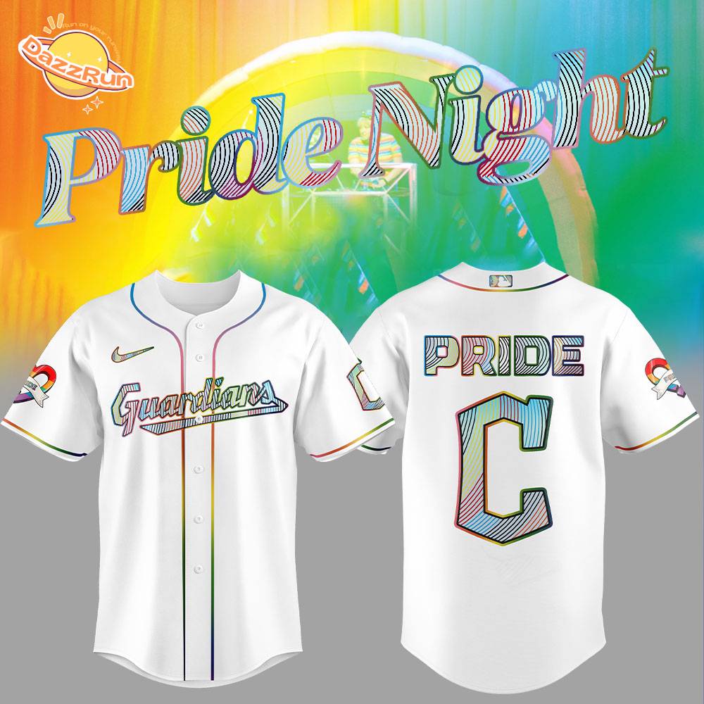 Cleveland Guardians LGBTQ Pride Night 2025 Jersey Flat Cap Set Cleveland Guardians LGBTQ Pride Night 2025 Jersey Flat Cap Set