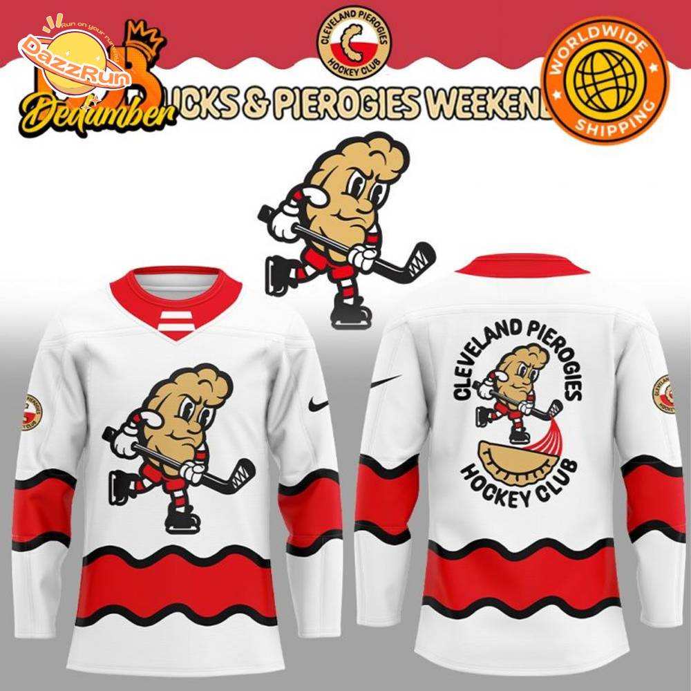 Cleveland Monsters Hockey Club Pucks & Pierogies Hockey Jersey Cleveland Monsters Hockey Club Pucks & Pierogies Hockey Jersey