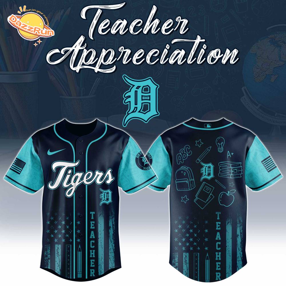 Detroit Tigers MLB x Teacher Appreciation Day Jersey Editions Limited 2025 Detroit Tigers MLB x Teacher Appreciation Day Jersey Editions Limited 2025