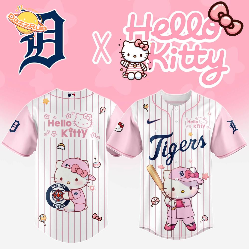 Detroit Tigers x Hello Kitty Night 2025 Baseball Jersey Editions Limited Detroit Tigers x Hello Kitty Night 2025 Baseball Jersey Editions Limited