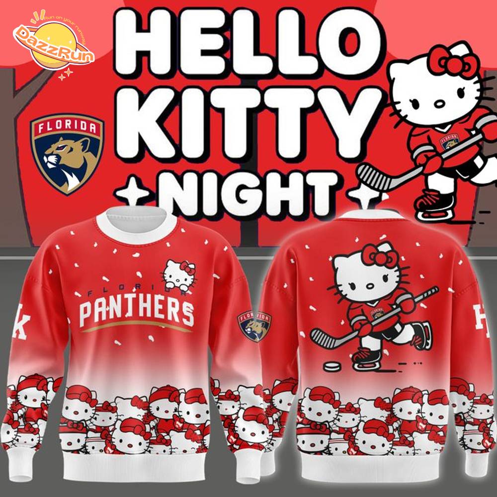 Florida Panthers x Hello Kitty Sweatshirt 2025 Florida Panthers x Hello Kitty Sweatshirt 2025