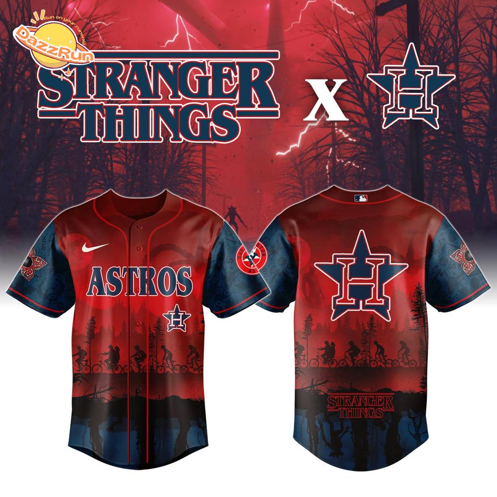 Houston Astros x Stranger Things Night Game Limited Edition Baseball Jersey 2025 Houston Astros x Stranger Things Night Game Limited Edition Baseball Jersey 2025