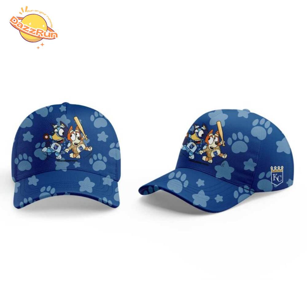 Kansas City Royals Bluey and Bingo Hoodie Kansas City Royals Bluey and Bingo Hoodie