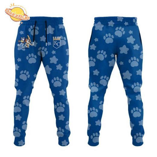 Dazzrun2FKansas City Royals Bluey and Bingo Hoodie 3