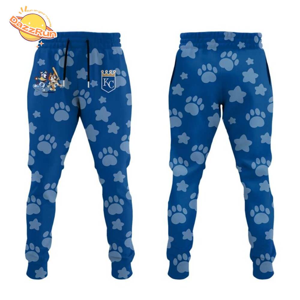 Kansas City Royals Bluey and Bingo Hoodie Kansas City Royals Bluey and Bingo Hoodie