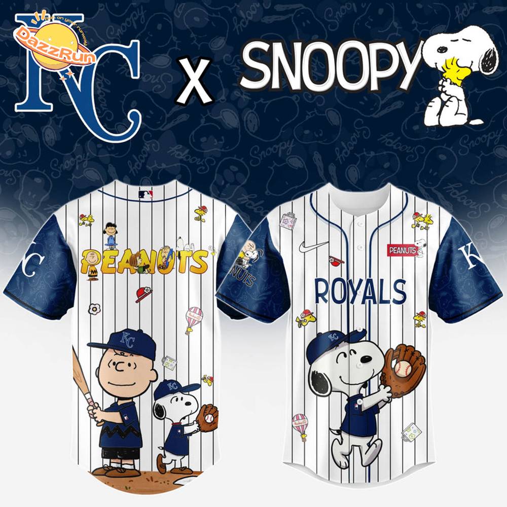 Kansas City Royals MLB “75th Anniversary of Peanuts” Snoopy Special Edition Jersey 2025 Kansas City Royals MLB “75th Anniversary of Peanuts” Snoopy Special Edition Jersey 2025