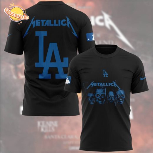 LA Dodgers x Metallica tour Tshirt 2025