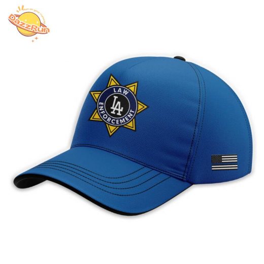 Dazzrun2FLos Angeles Dodgers Law Enforcement Appreciation Day Blue Baseball Jersey Combo 3