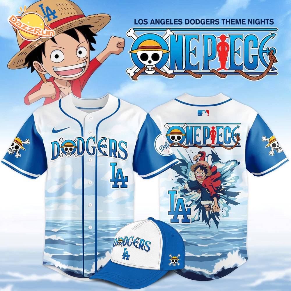 Los Angeles Dodgers MLB x One Piece Night Game Limited Edition Baseball Jersey 2025 Los Angeles Dodgers MLB x One Piece Night Game Limited Edition Baseball Jersey 2025