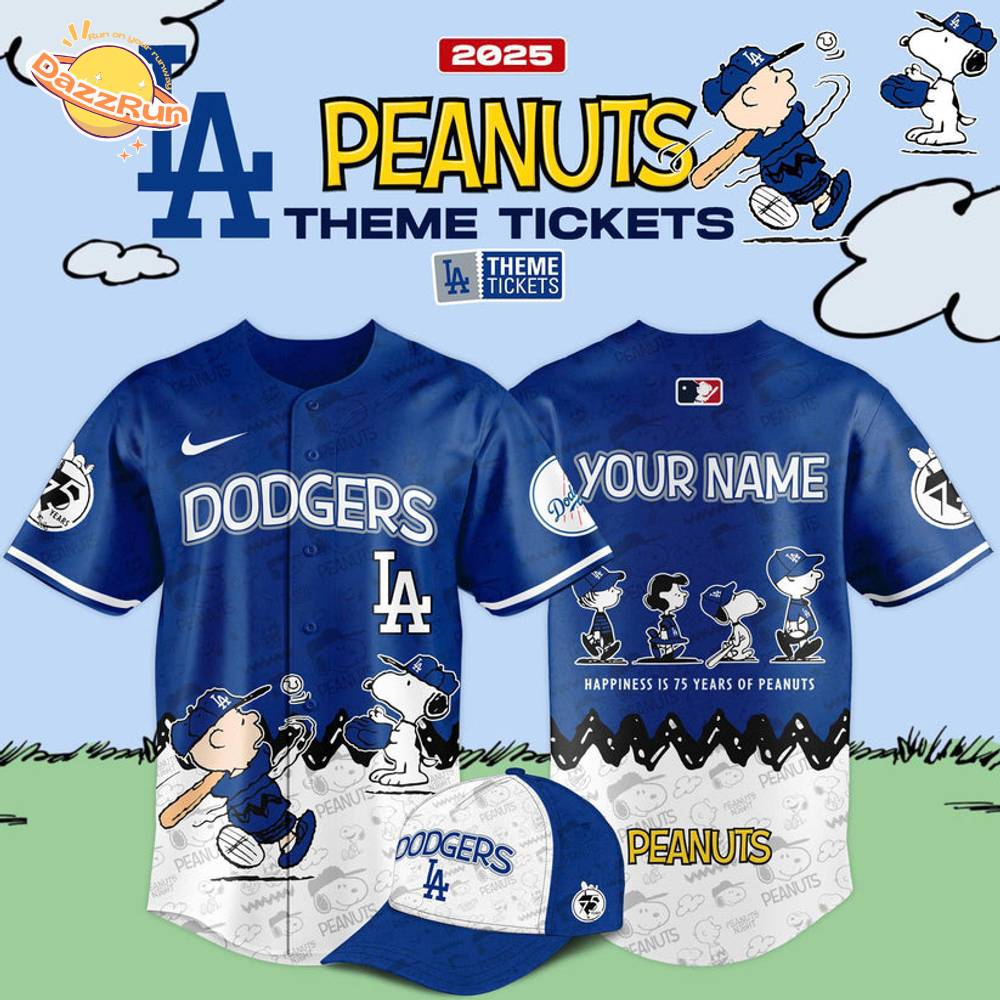 Los Angeles Dodgers x 75th Anniversary Of Peanuts Limited Edition Jersey 2025 Los Angeles Dodgers x 75th Anniversary Of Peanuts Limited Edition Jersey 2025