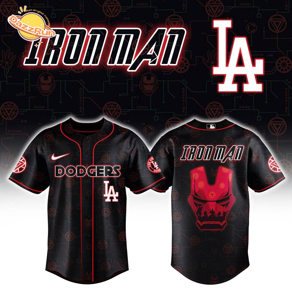 Los Angeles Dodgers x Spider Man Avengers Combo Baseball Jersey Los Angeles Dodgers x Spider Man Avengers Combo Baseball Jersey