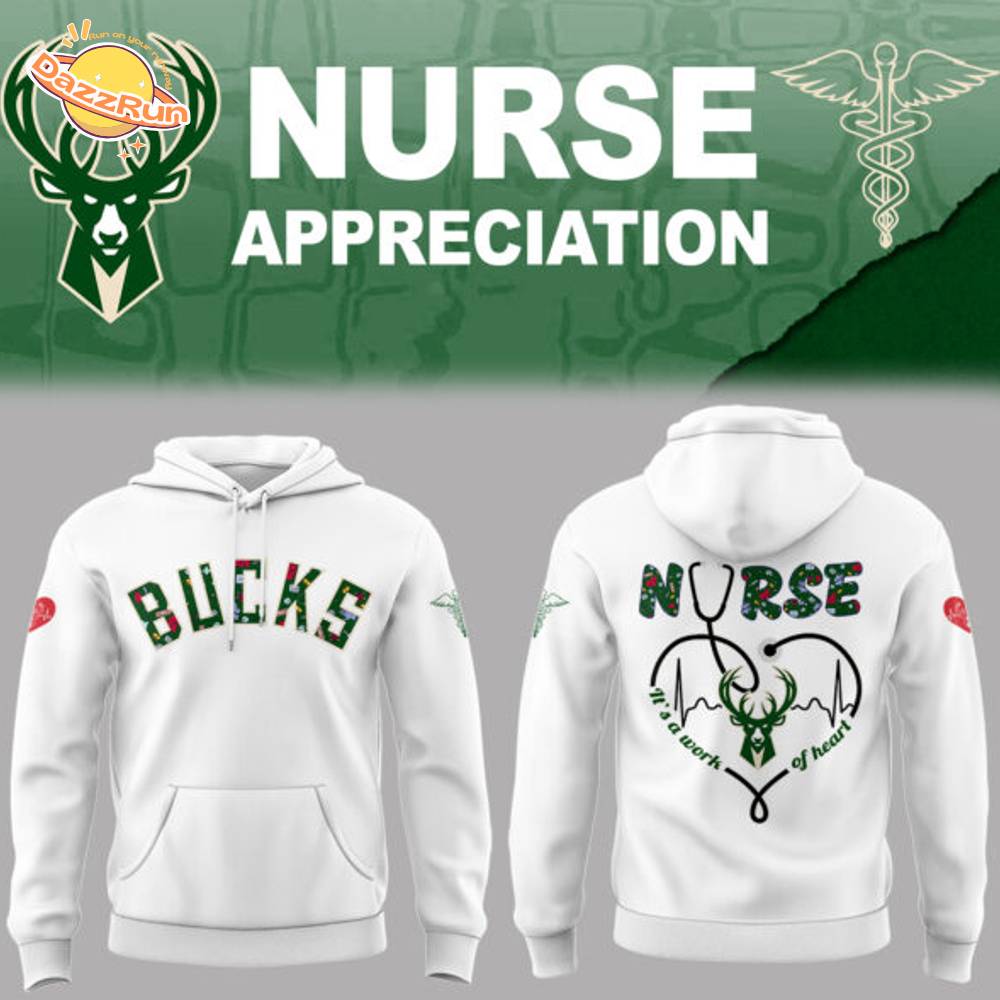 Milwaukee Bucks x Nurse Appreciation Hoodie Milwaukee Bucks x Nurse Appreciation Hoodie