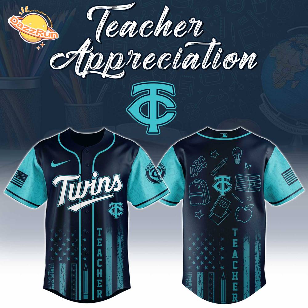 Minnesota Twins MLB x Teacher Appreciation Day Jersey Editions Limited 2025 Minnesota Twins MLB x Teacher Appreciation Day Jersey Editions Limited 2025