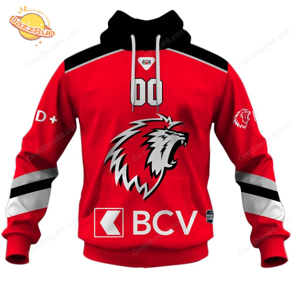 NL Hockey Lausanne HC Home Jersey Style Hoodie NL Hockey Lausanne HC Home Jersey Style Hoodie