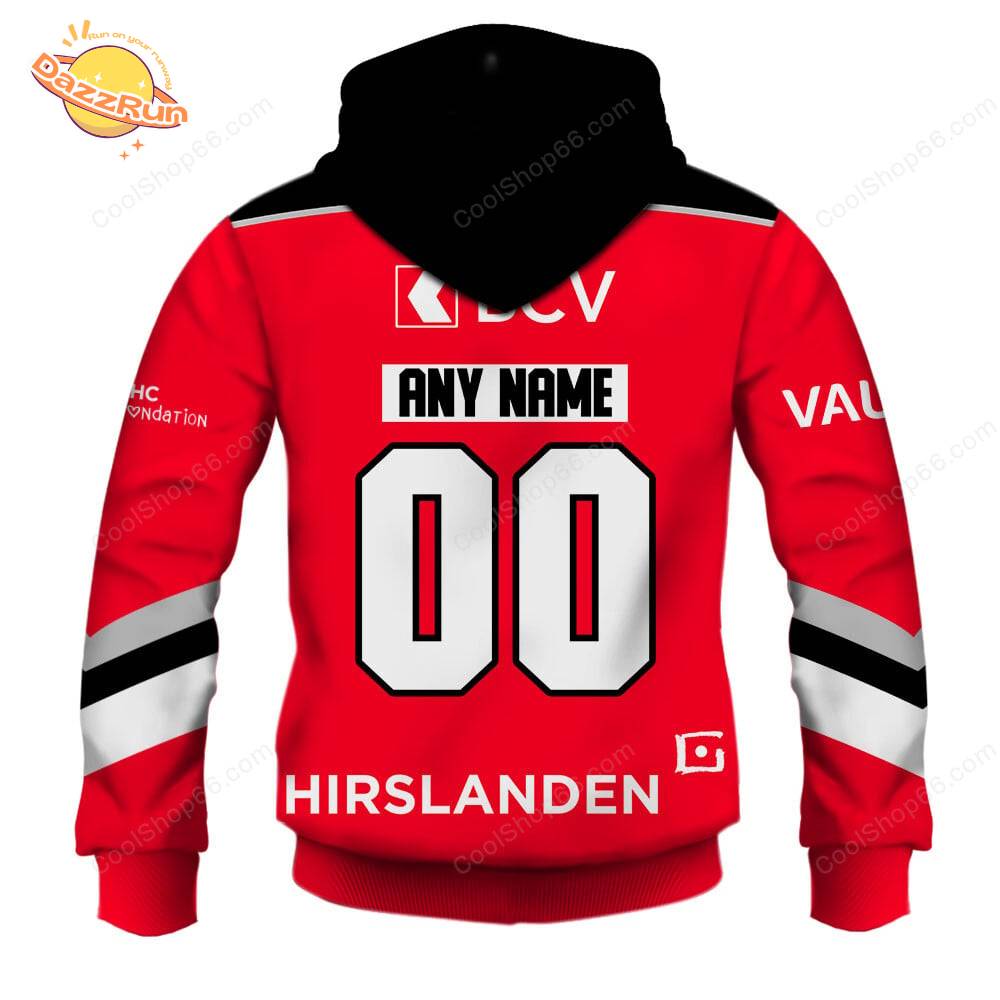 NL Hockey Lausanne HC Home Jersey Style Hoodie NL Hockey Lausanne HC Home Jersey Style Hoodie