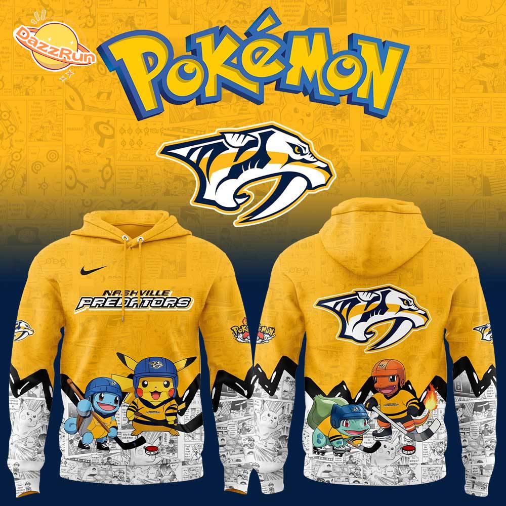 Nashville Predators x Pokémon Hoodie Nashville Predators x Pokémon Hoodie