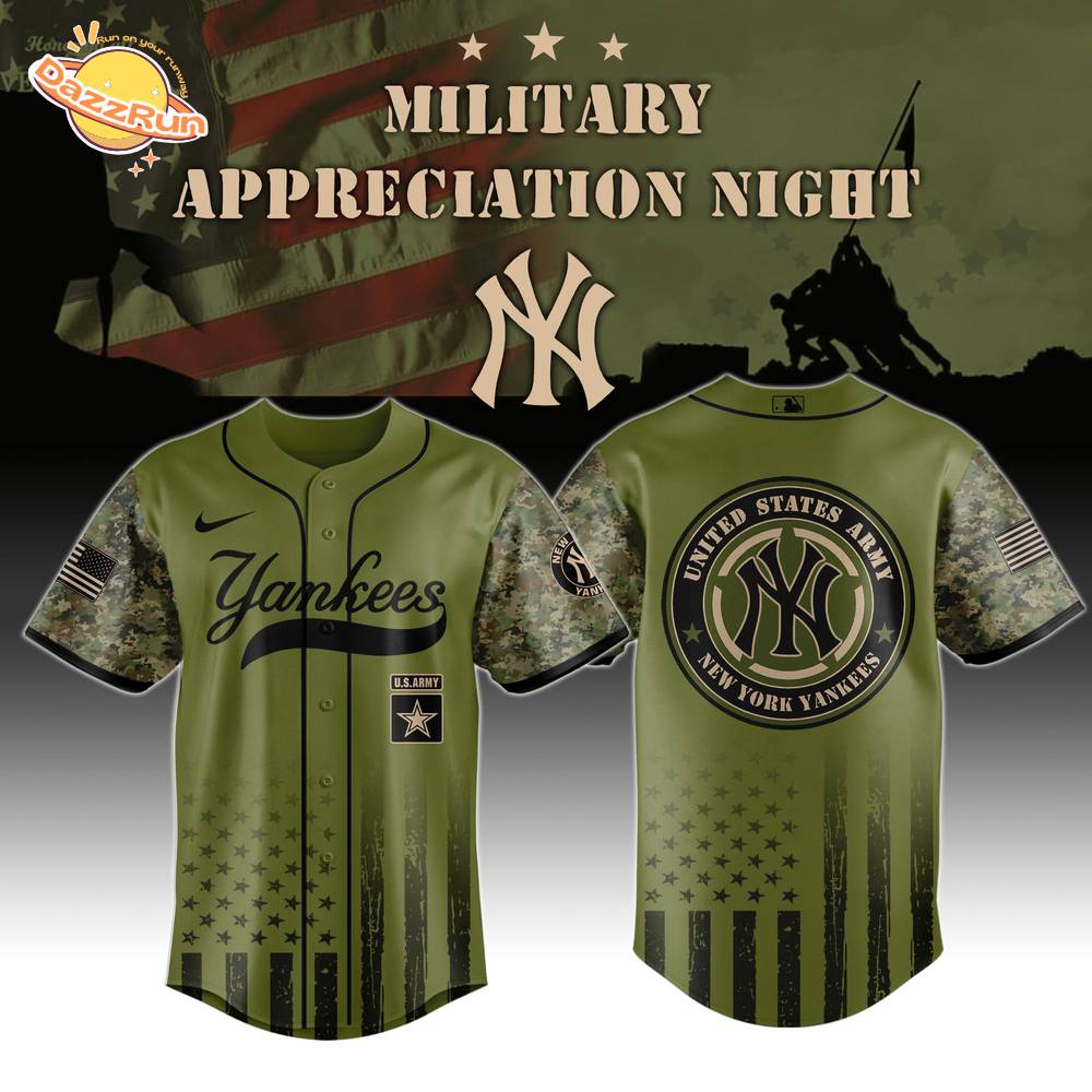 New York Yankees MLB x Military Appreciation Night Jersey Editions Limited 2025 New York Yankees MLB x Military Appreciation Night Jersey Editions Limited 2025