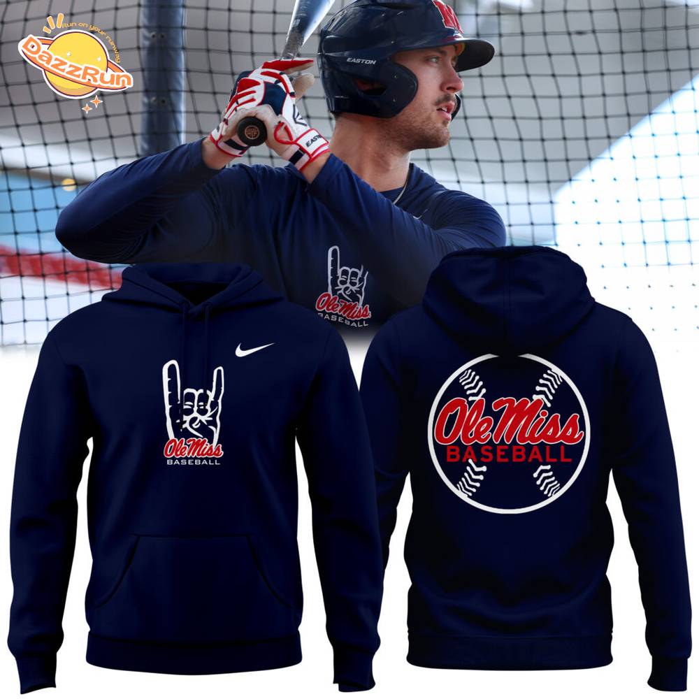 OLE MISS Baseball Hoodie 2025 OLE MISS Baseball Hoodie 2025