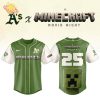 Oakland Athletics MLB x A MINECRAFT MOVIE Night Jersey Pink Editions