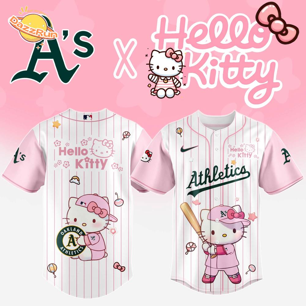 Oakland Athletics x Hello Kitty Night 2025 Baseball Jersey Editions Limited Oakland Athletics x Hello Kitty Night 2025 Baseball Jersey Editions Limited