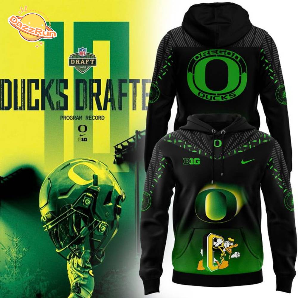 Oregon Ducks Draft 2025 Hoodie Oregon Ducks Draft 2025 Hoodie