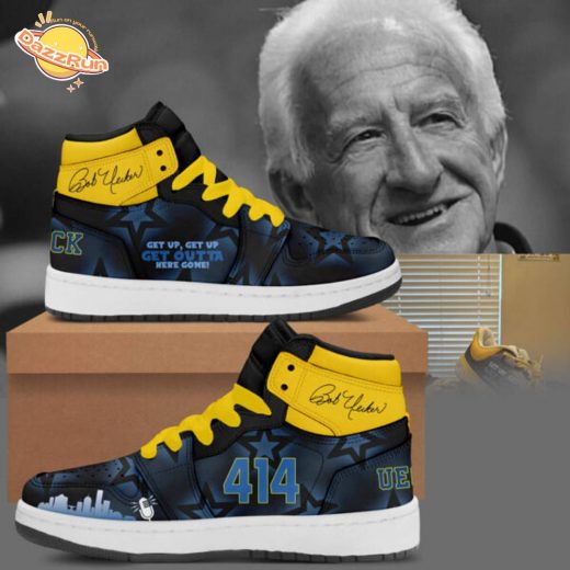 Remembrance Bob Uecker Get Up Get Outta Here Gone Limited Edition AJ1 Shoes