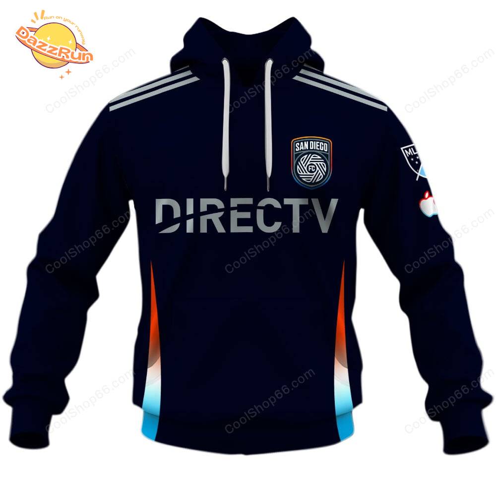 San Diego FC ( MLS ) Home Jersey Style Hoodie San Diego FC ( MLS ) Home Jersey Style Hoodie