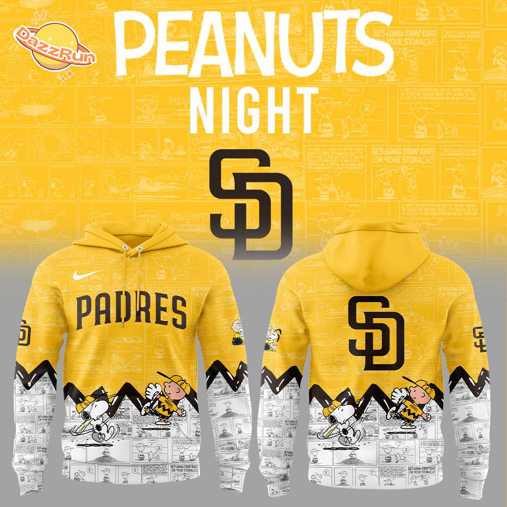 San Diego Padres 75th Anniversary of Peanuts Hoodie San Diego Padres 75th Anniversary of Peanuts Hoodie