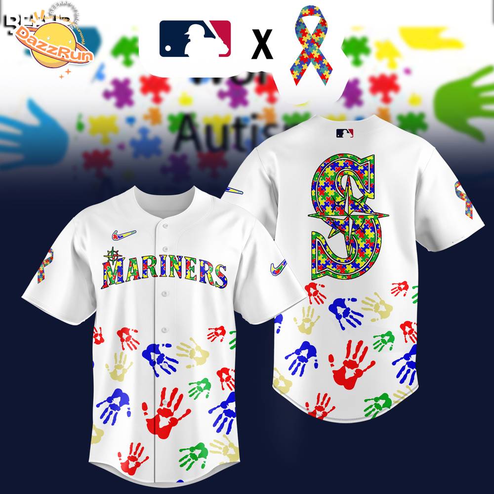 Seattle Mariners MLB Autism Awareness Special Edition 2025 baseball Jersey Seattle Mariners MLB Autism Awareness Special Edition 2025 baseball Jersey