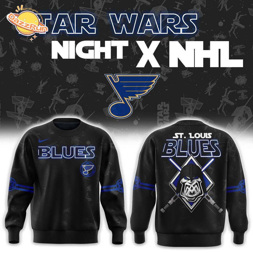 St. Louis Blues x Star Wars Heritage Night 2025 Sweatshirt St. Louis Blues x Star Wars Heritage Night 2025 Sweatshirt