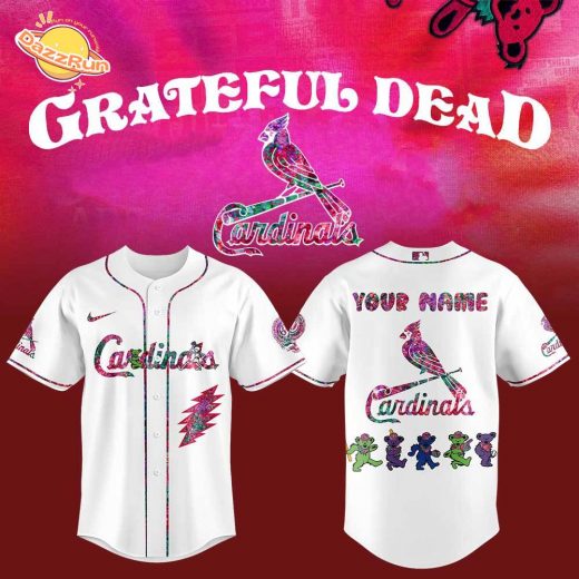St.Louis Cardinals Grateful Dead Night Jersey Custom Name For Fans