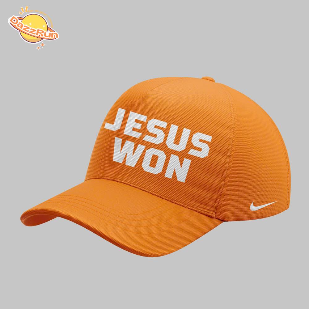 Tennessee Baseball JESUS WON WON "Jesus First Family Second Then Vols" Yellow Hoodie Tennessee Baseball JESUS WON WON "Jesus First Family Second Then Vols" Yellow Hoodie
