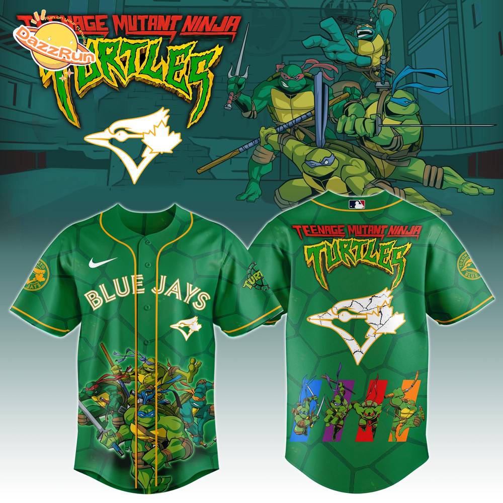 Toronto Blue Jays MLB x Ninja Turtles Baseball Jersey Editions Limited Toronto Blue Jays MLB x Ninja Turtles Baseball Jersey Editions Limited