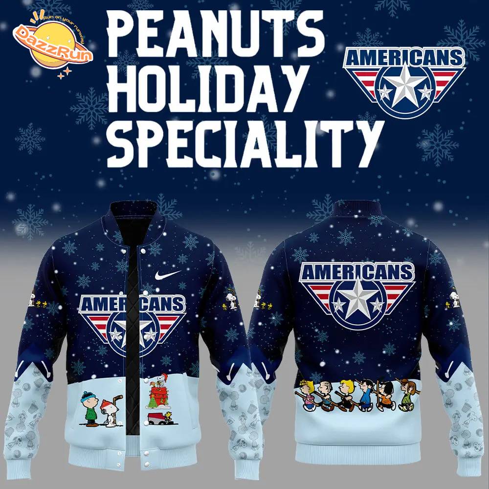 Tri-City Americans Peanuts & Snoopy Nike Navy Jacket Tri-City Americans Peanuts & Snoopy Nike Navy Jacket