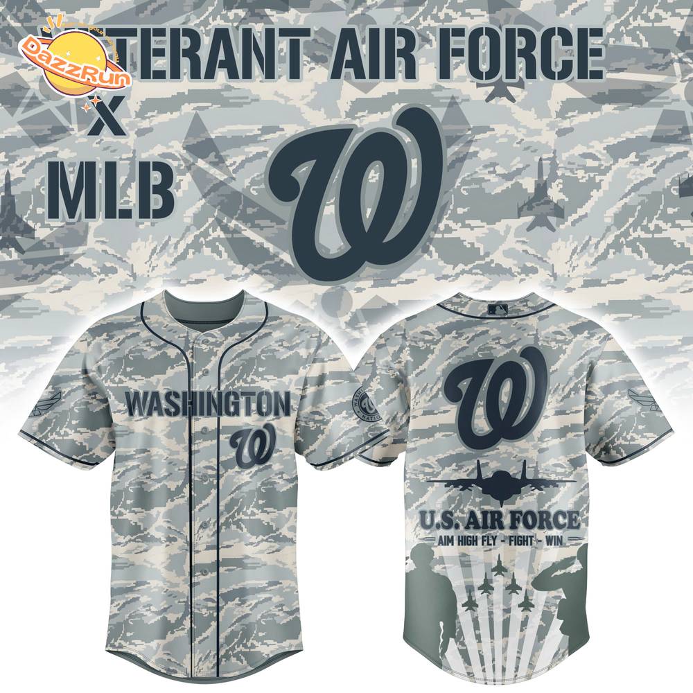 Washington Nationals x Veteran U.S Air Force 2025 Baseball Jersey Washington Nationals x Veteran U.S Air Force 2025 Baseball Jersey
