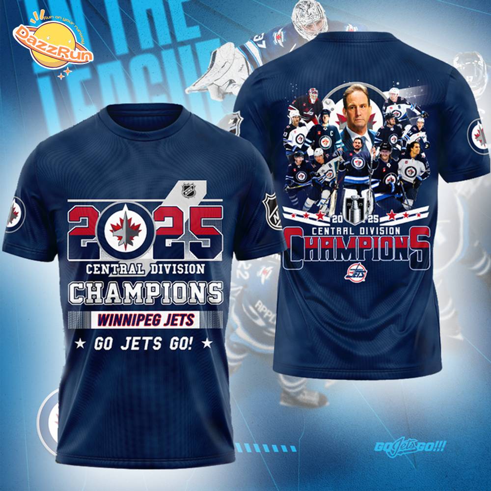 Winnipeg Jets Champions Central Division 2025 tshirt Winnipeg Jets Champions Central Division 2025 tshirt