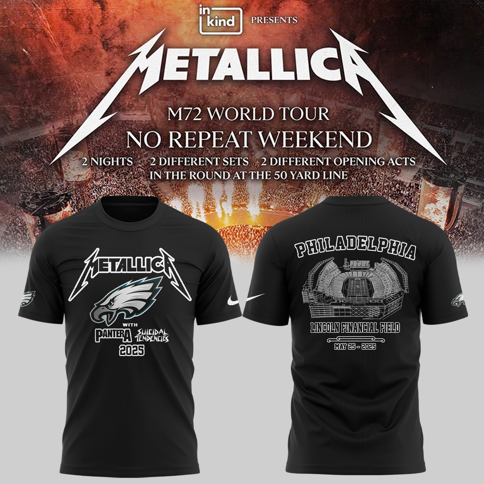 Metallic M72 World Tour x Pantera and Suicidal Tendencies Black Tshirt 2025 Metallic M72 World Tour x Pantera and Suicidal Tendencies Black Tshirt 2025