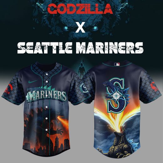 Seattle Mariners Godzilla Combo Jersey