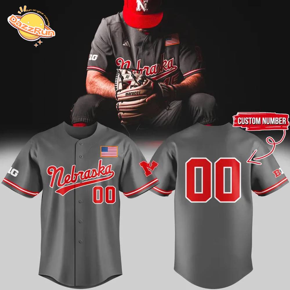 2025 Grays Nebraska Baseball Jersey Custom Number 2025 Grays Nebraska Baseball Jersey Custom Number