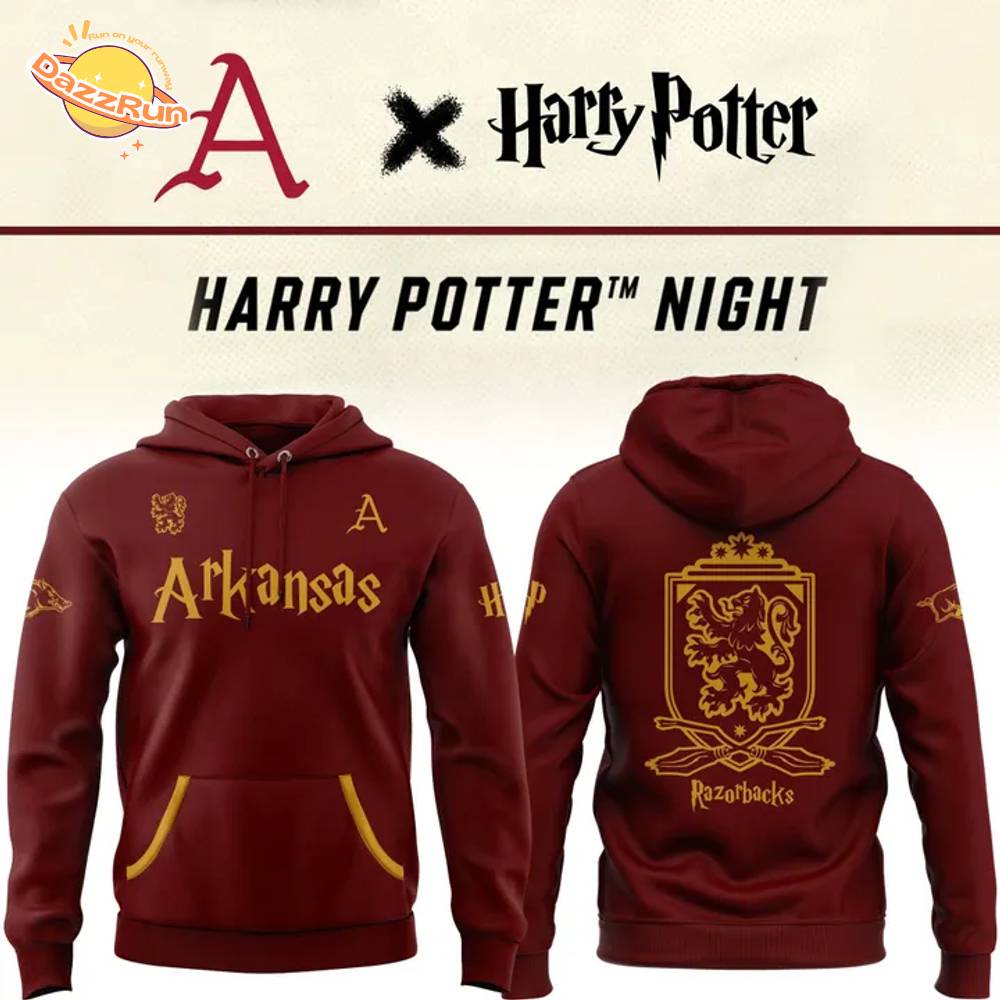 2025 Harry Potter Arkansas Razorbacks Hoodie 2025 Harry Potter Arkansas Razorbacks Hoodie