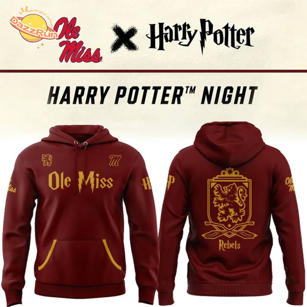 2025 Harry Potter Ole Miss Rebels Hoodie 2025 Harry Potter Ole Miss Rebels Hoodie