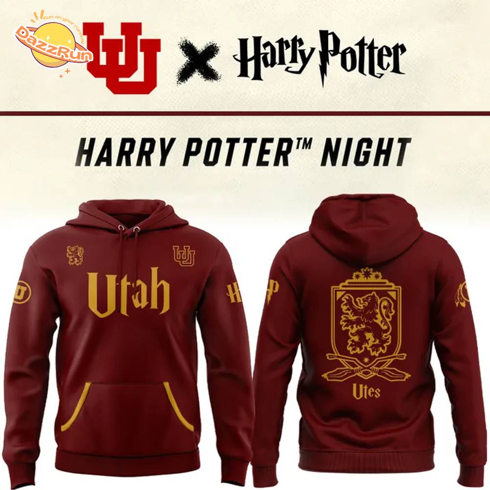 2025 Harry Potter Utah Utes Hoodie 2025 Harry Potter Utah Utes Hoodie