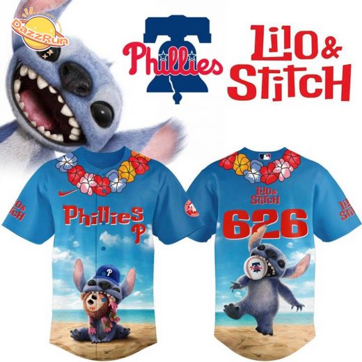 2025 Lilo & Stitch Philadelphia Phillies Jersey