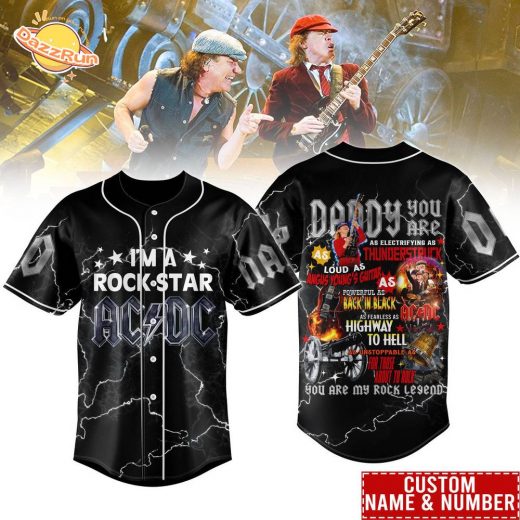 Ac Dc I Am A Rock Star Baseball Jersey