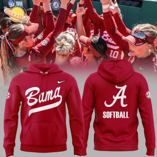Alabama Softball Red Hoodie 2025