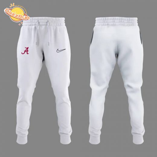 Alabama Softball White Hoodie 2025