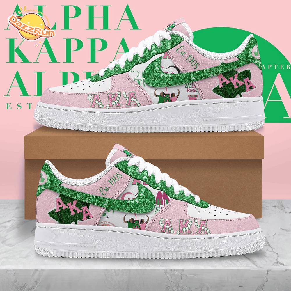 Alpha Kappa Alpha AF1 Sneakers Shoes Alpha Kappa Alpha AF1 Sneakers Shoes